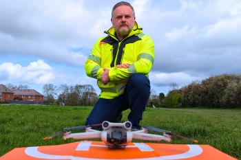 Herefordshire Council uses drone to investigate fly-tipping image